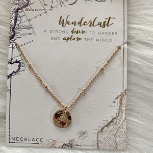 Explore The World Gold Necklace